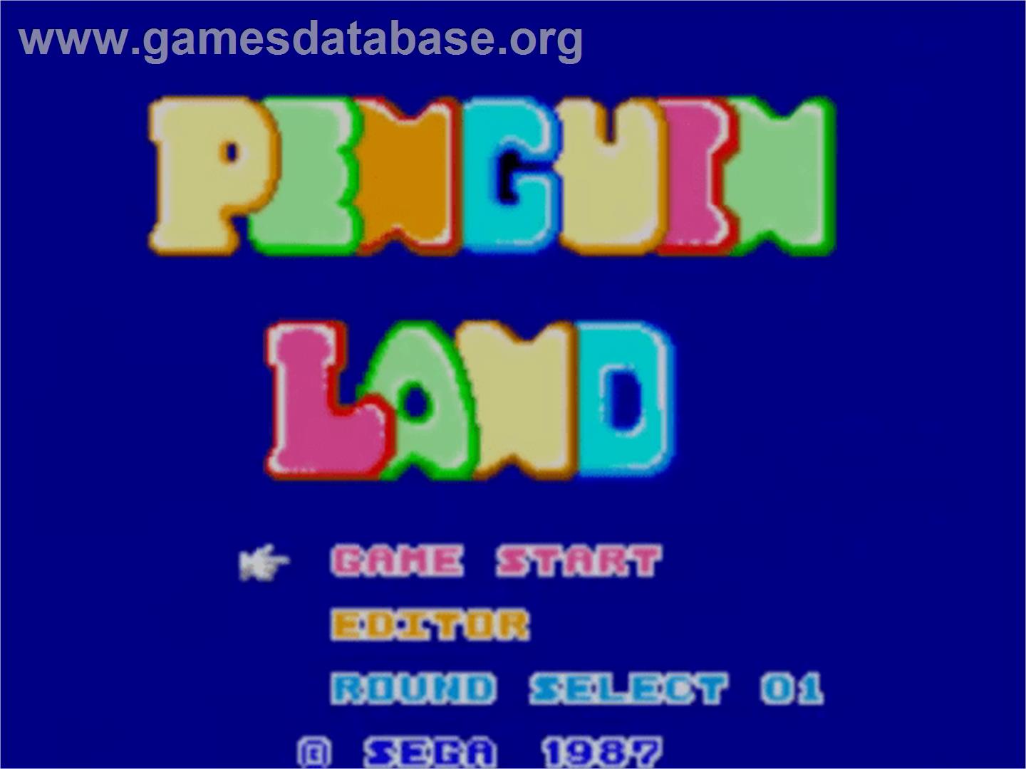 Penguin Land - Sega Master System - Artwork - Title Screen