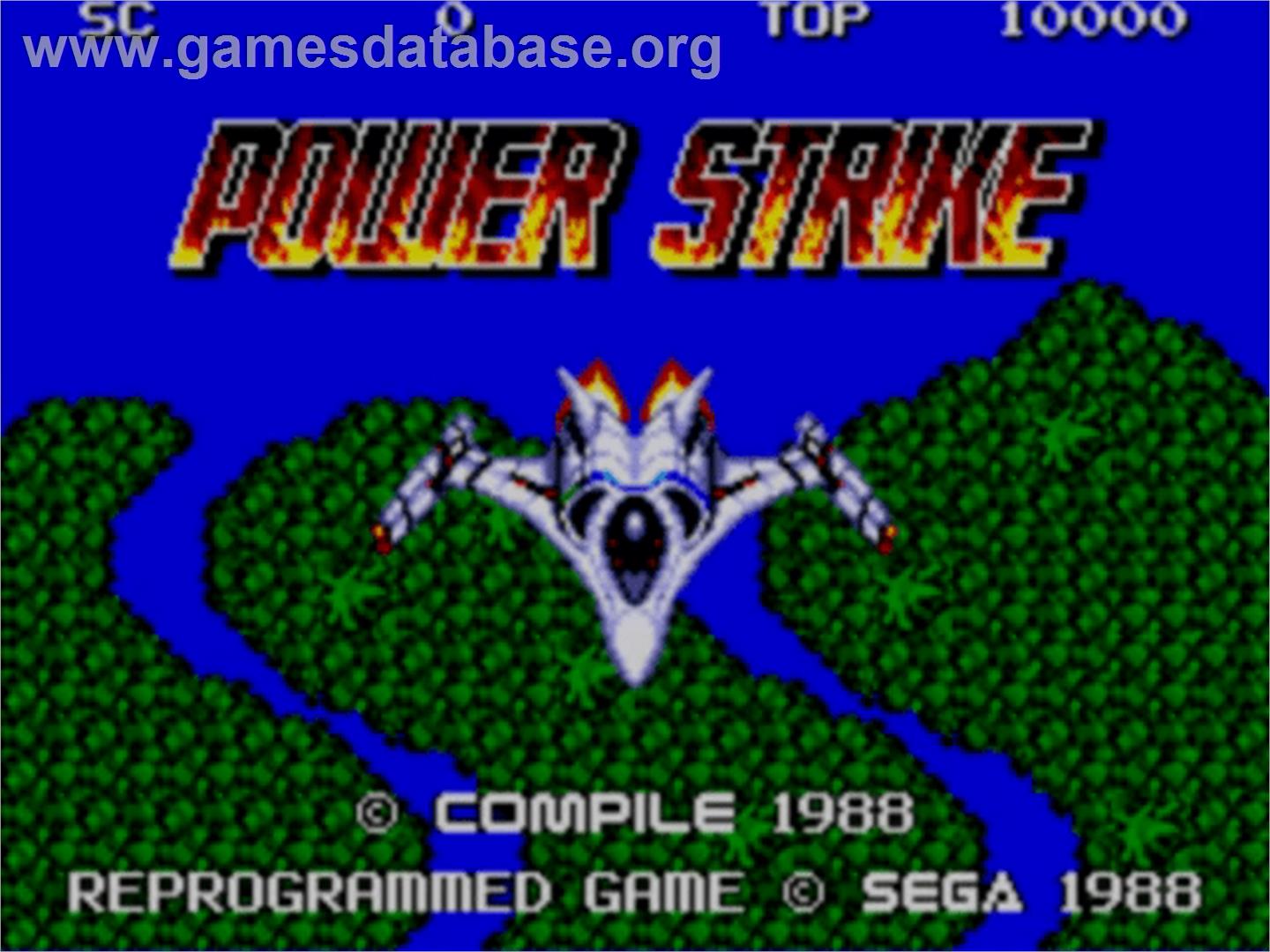Power Strike - Sega Master System - Artwork - Title Screen