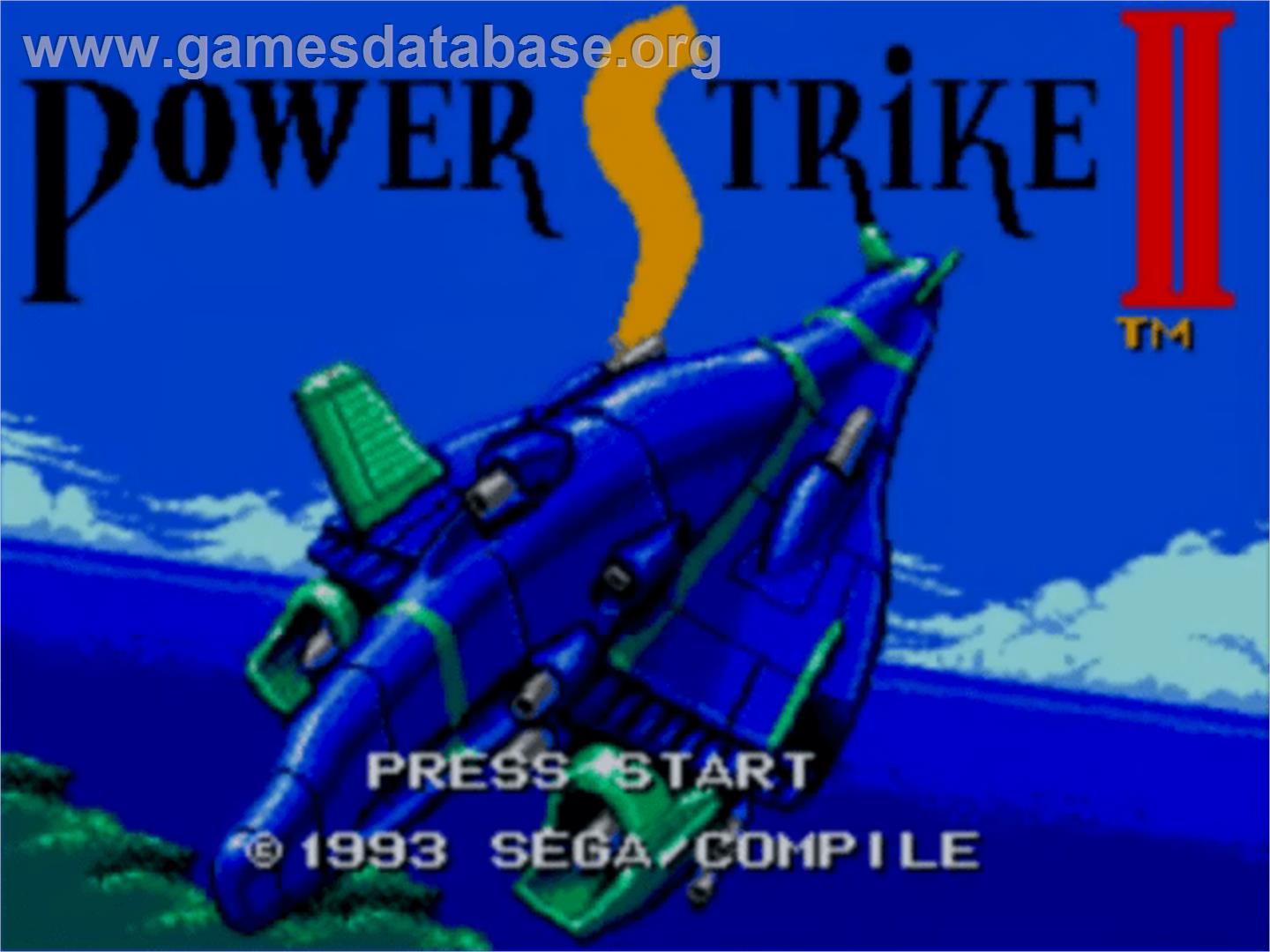Power Strike 2 - Sega Master System - Artwork - Title Screen