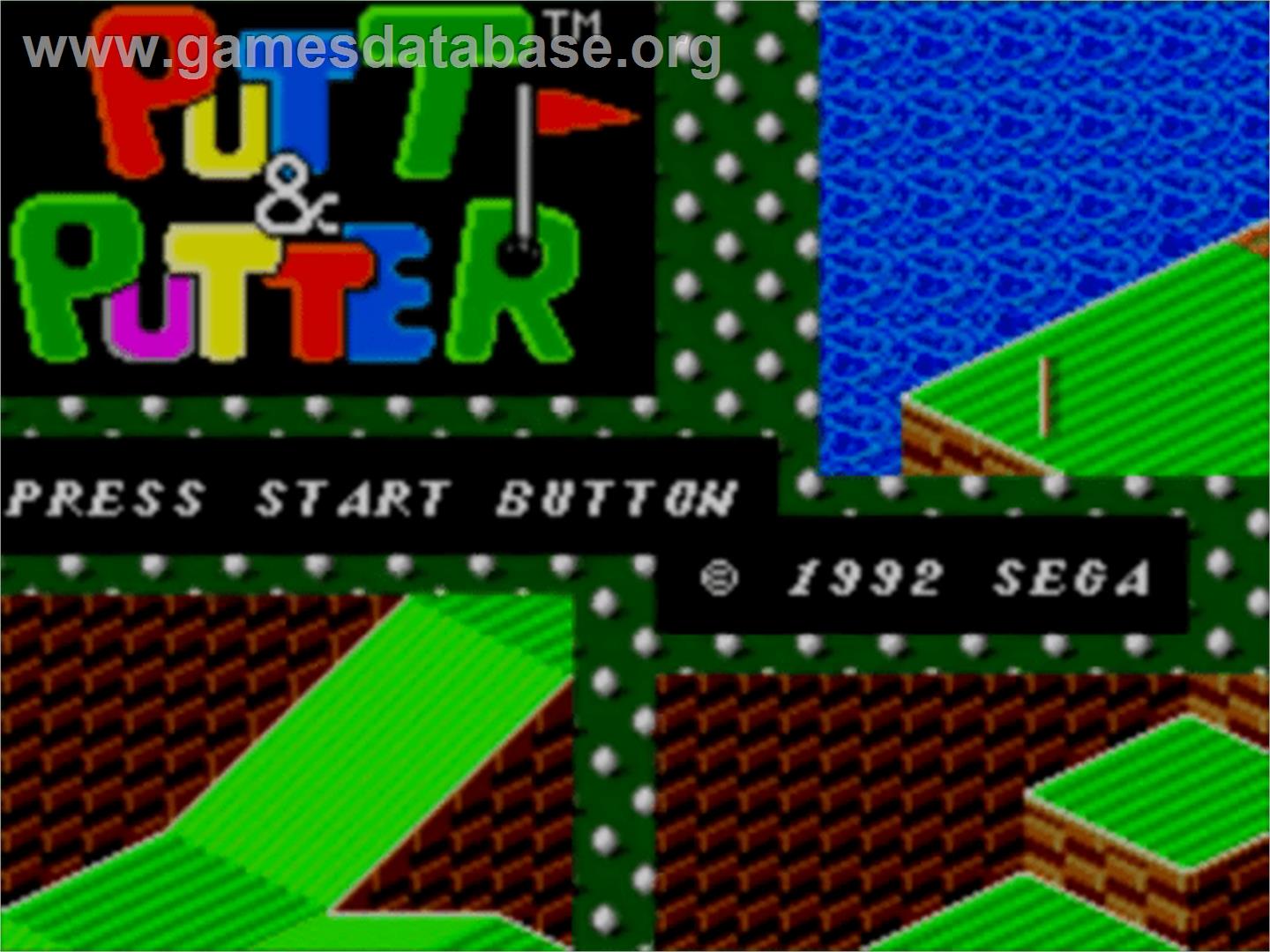 Putt & Putter - Sega Master System - Artwork - Title Screen