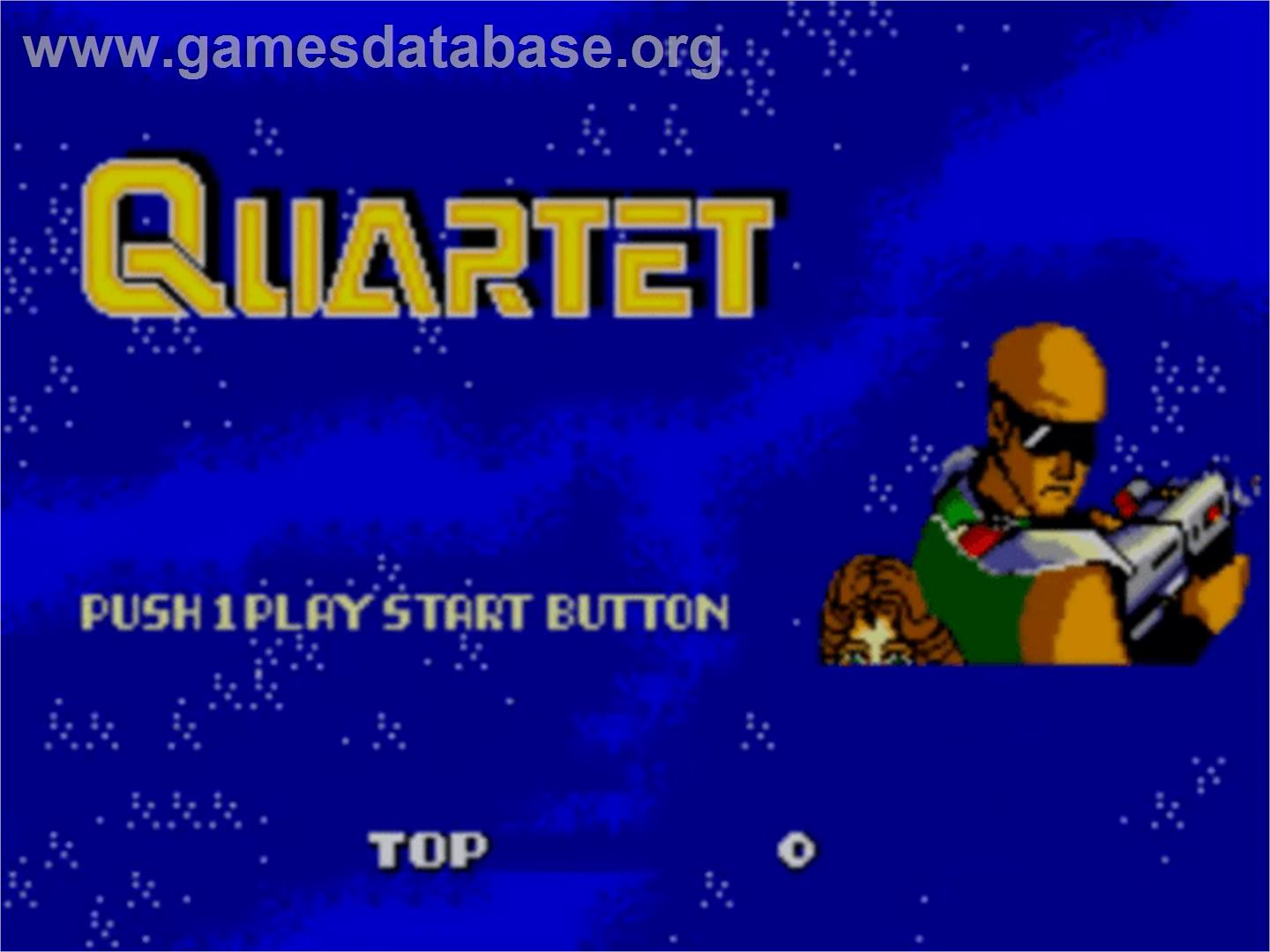 Quartet - Sega Master System - Artwork - Title Screen