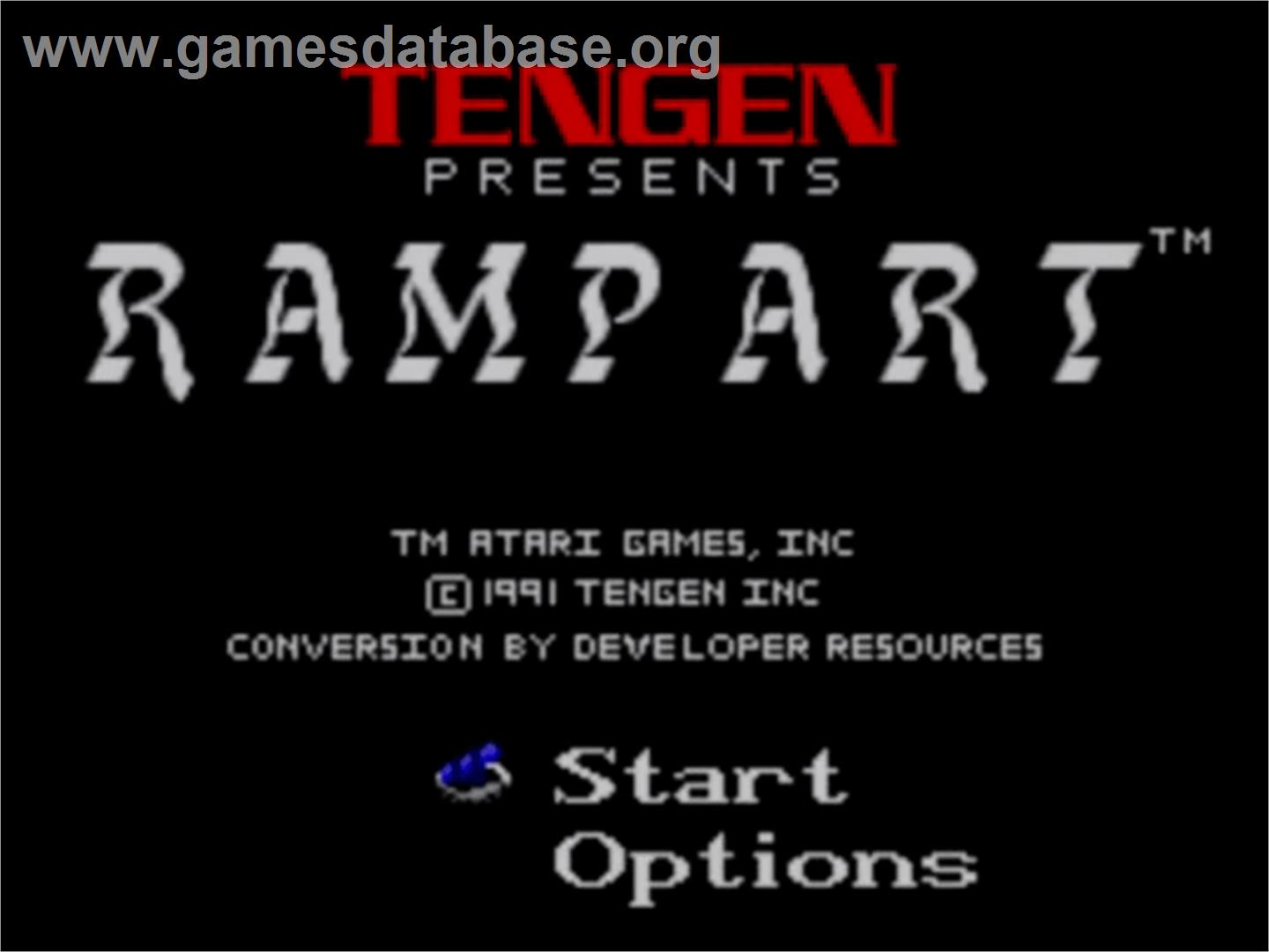 Rampart - Sega Master System - Artwork - Title Screen