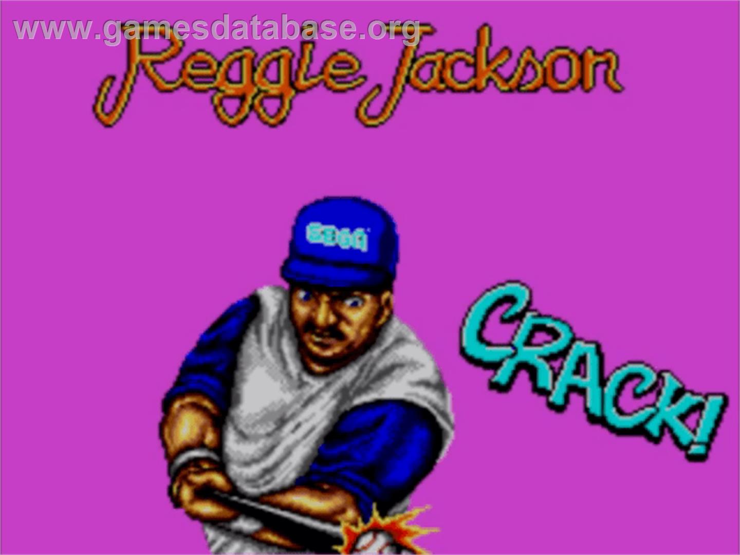 Reggie Jackson Baseball - Sega Master System - Artwork - Title Screen