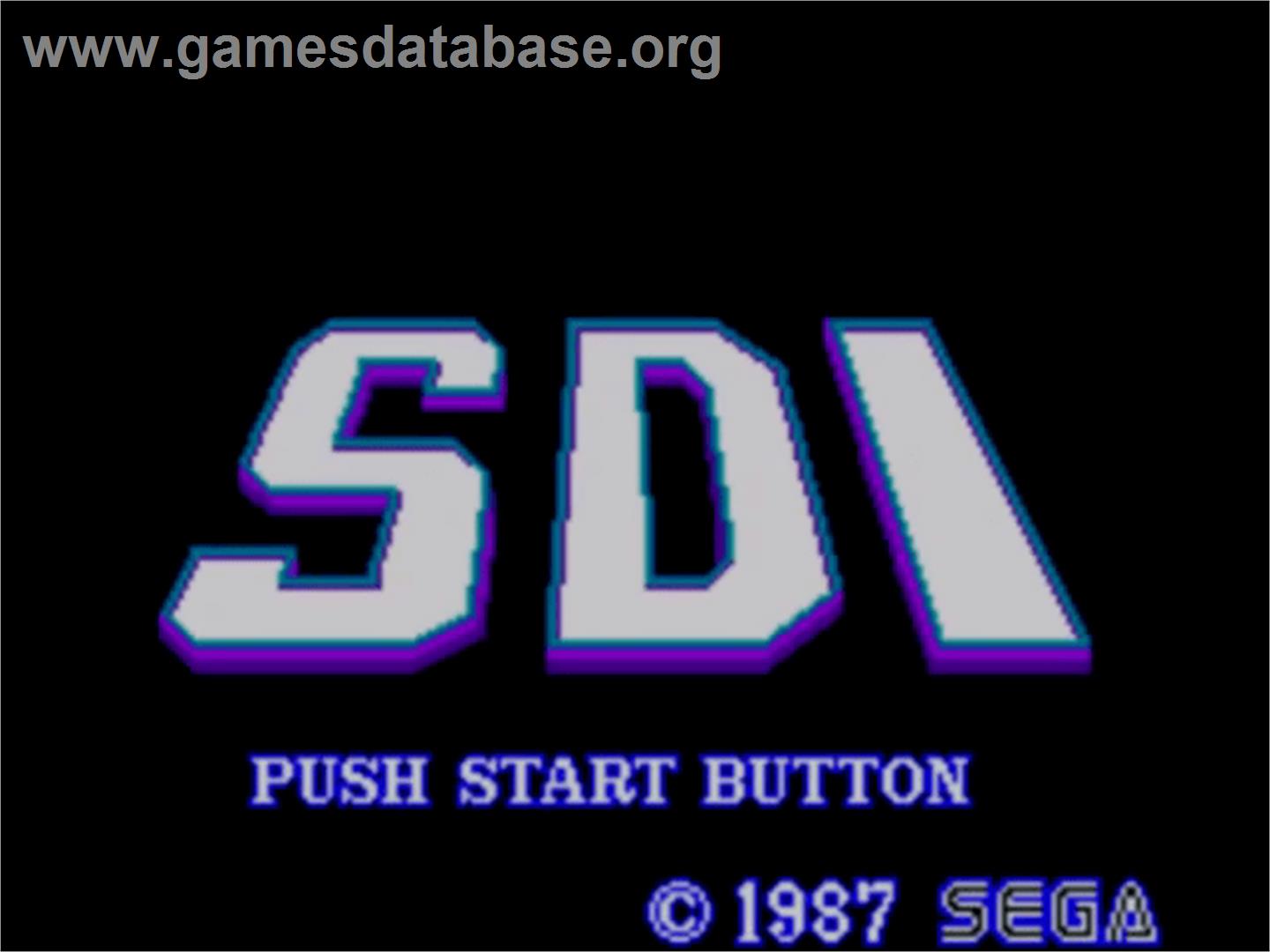 SDI - Strategic Defense Initiative - Sega Master System - Artwork - Title Screen
