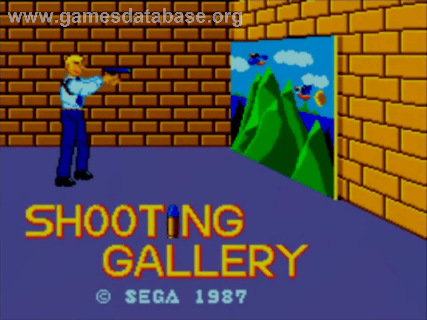 Shooting Gallery - Sega Master System - Artwork - Title Screen