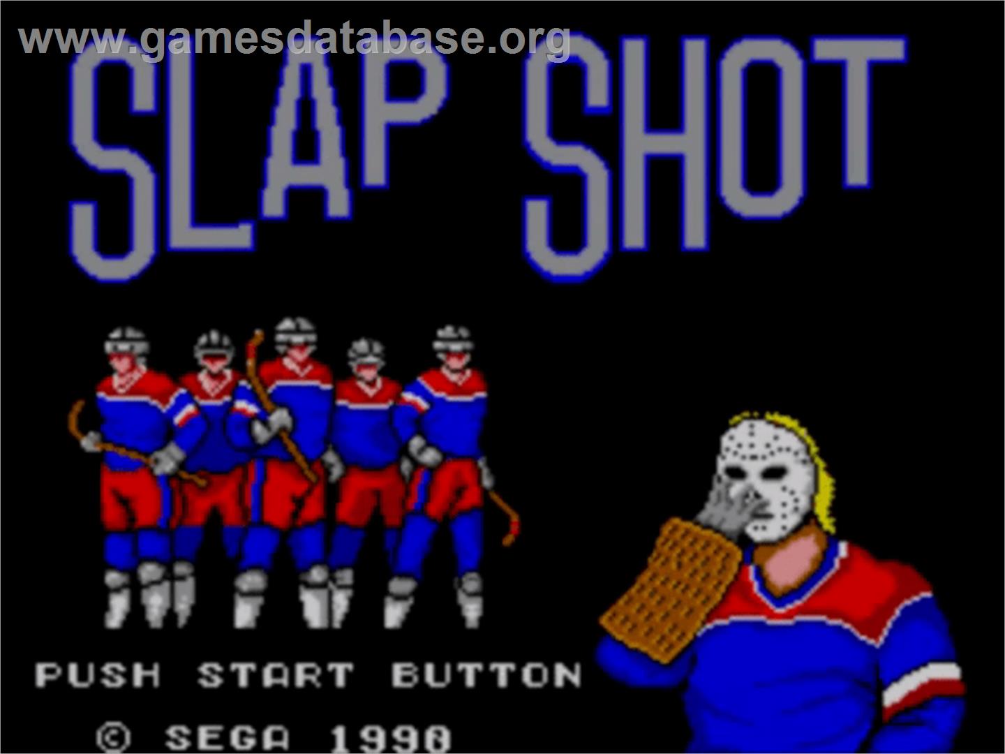 Slap Shot - Sega Master System - Artwork - Title Screen
