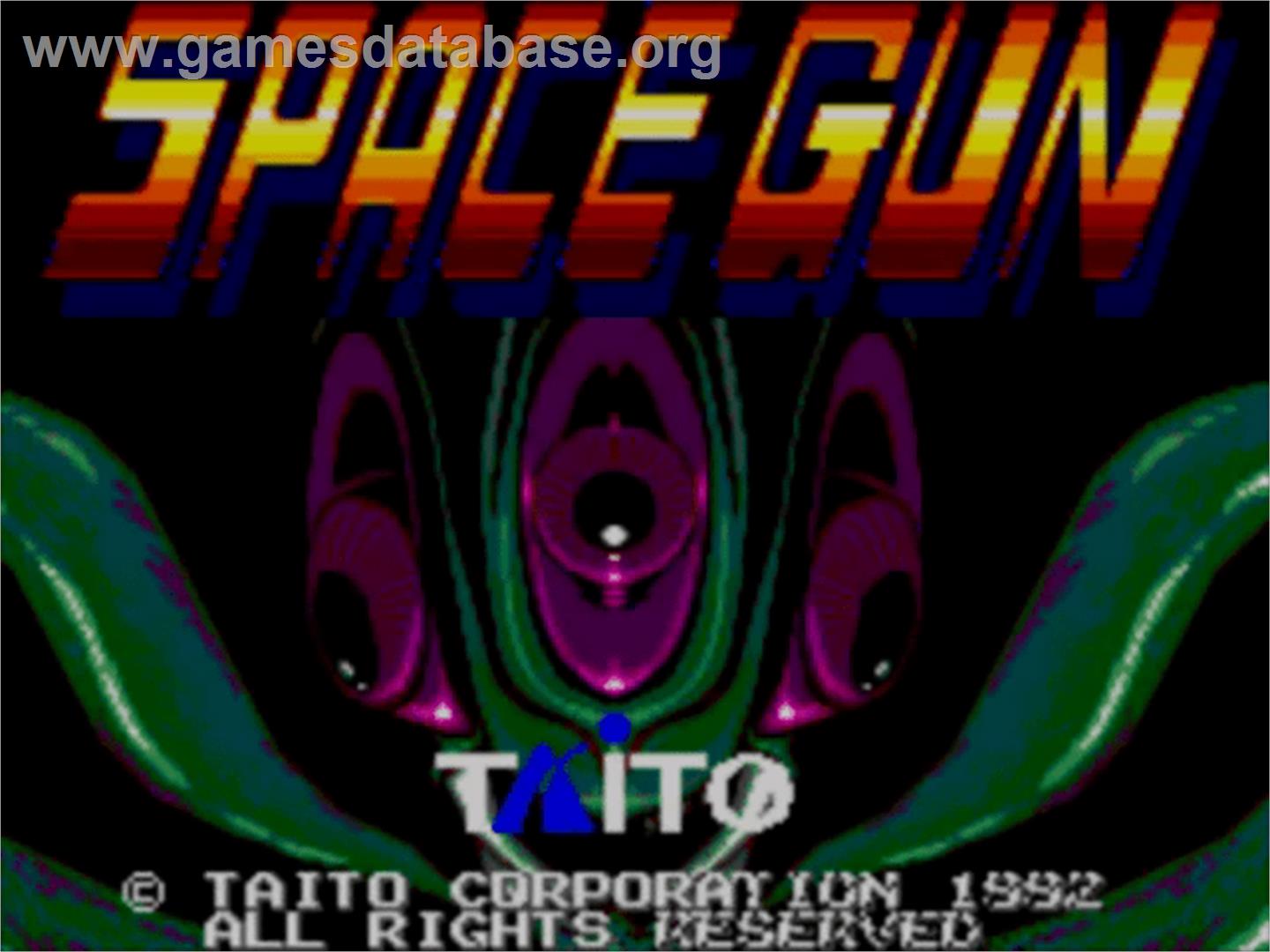 Space Gun - Sega Master System - Artwork - Title Screen