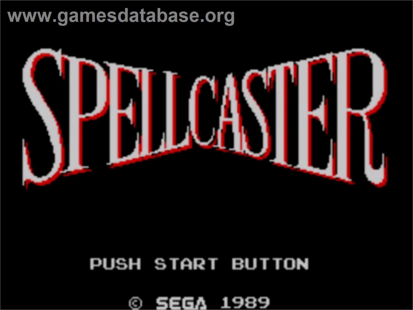 Spellcaster - Sega Master System - Artwork - Title Screen