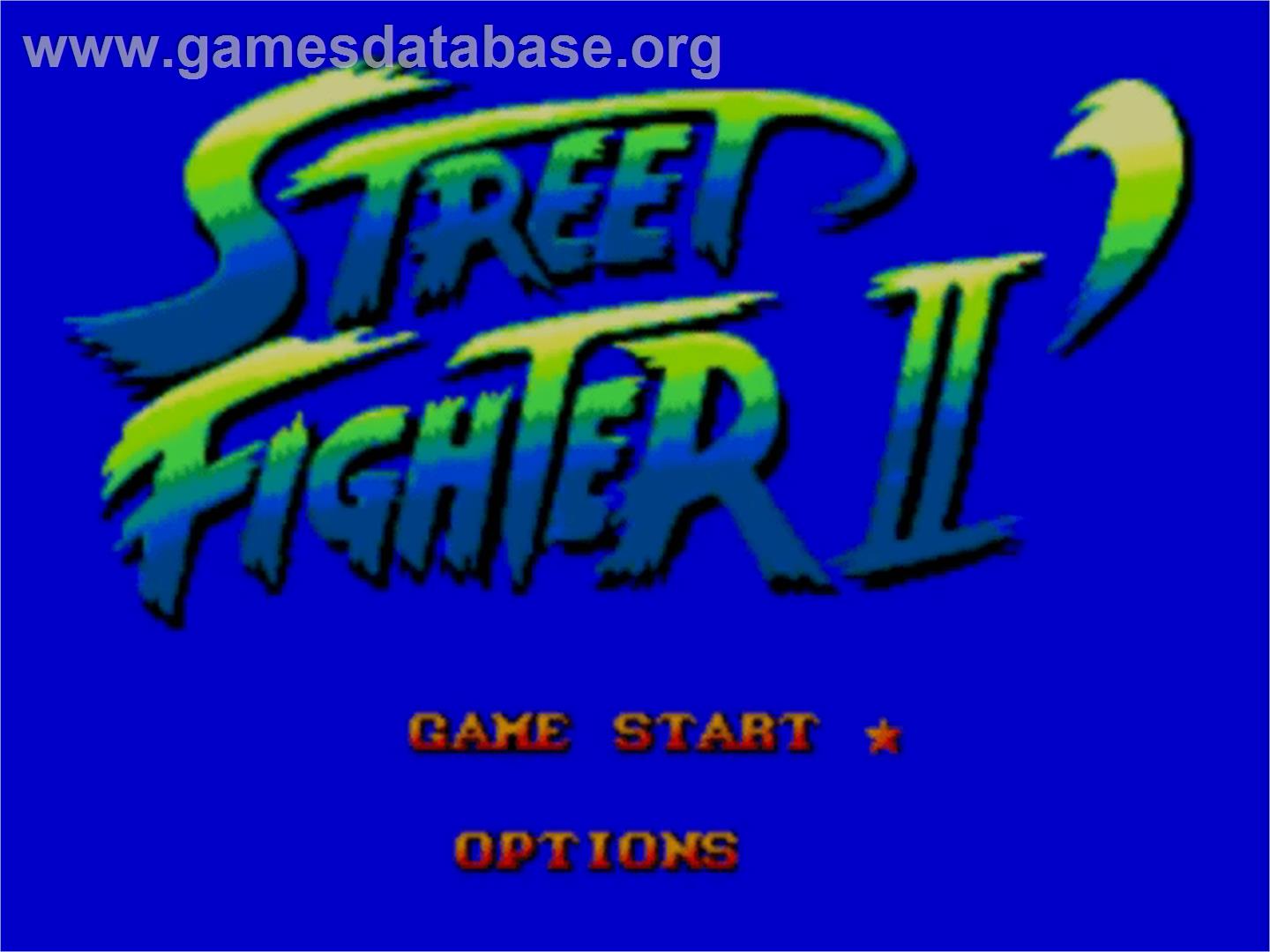 Street Fighter II' - Champion Edition - Sega Master System - Artwork - Title Screen