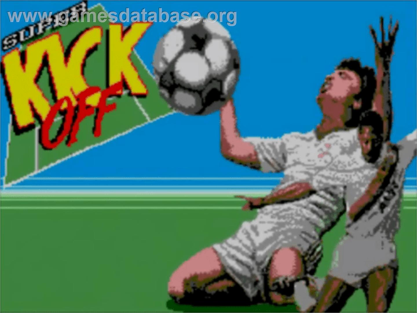 Super Kick Off - Sega Master System - Artwork - Title Screen