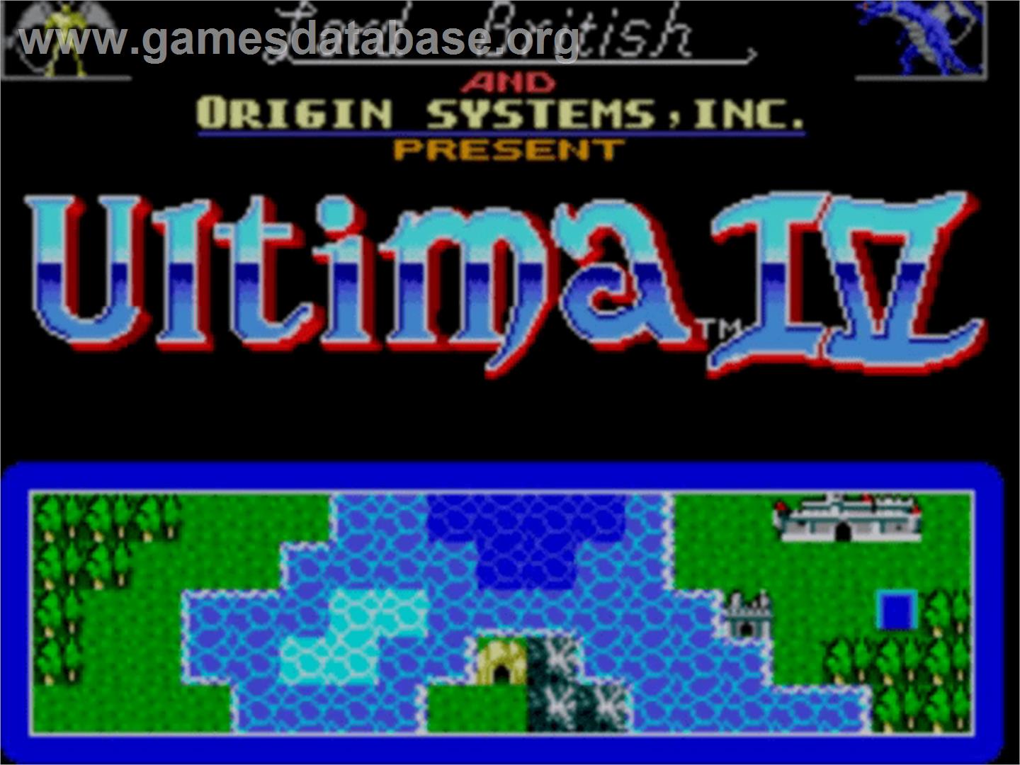 Ultima IV: Quest of the Avatar - Sega Master System - Artwork - Title Screen