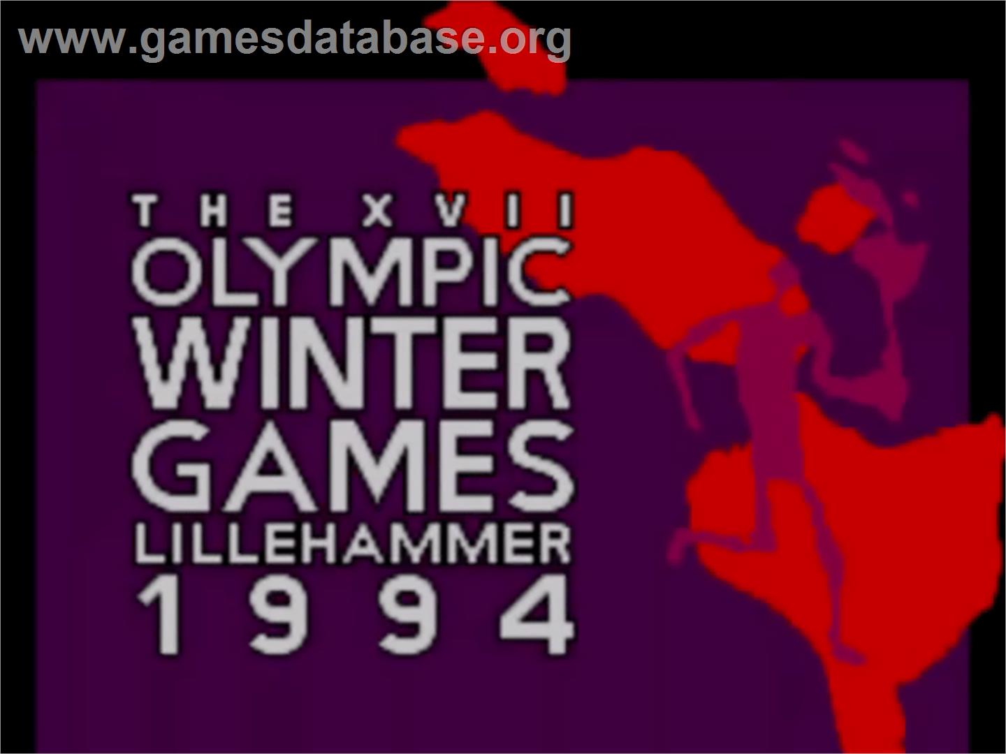 Winter Olympics: Lillehammer '94 - Sega Master System - Artwork - Title Screen