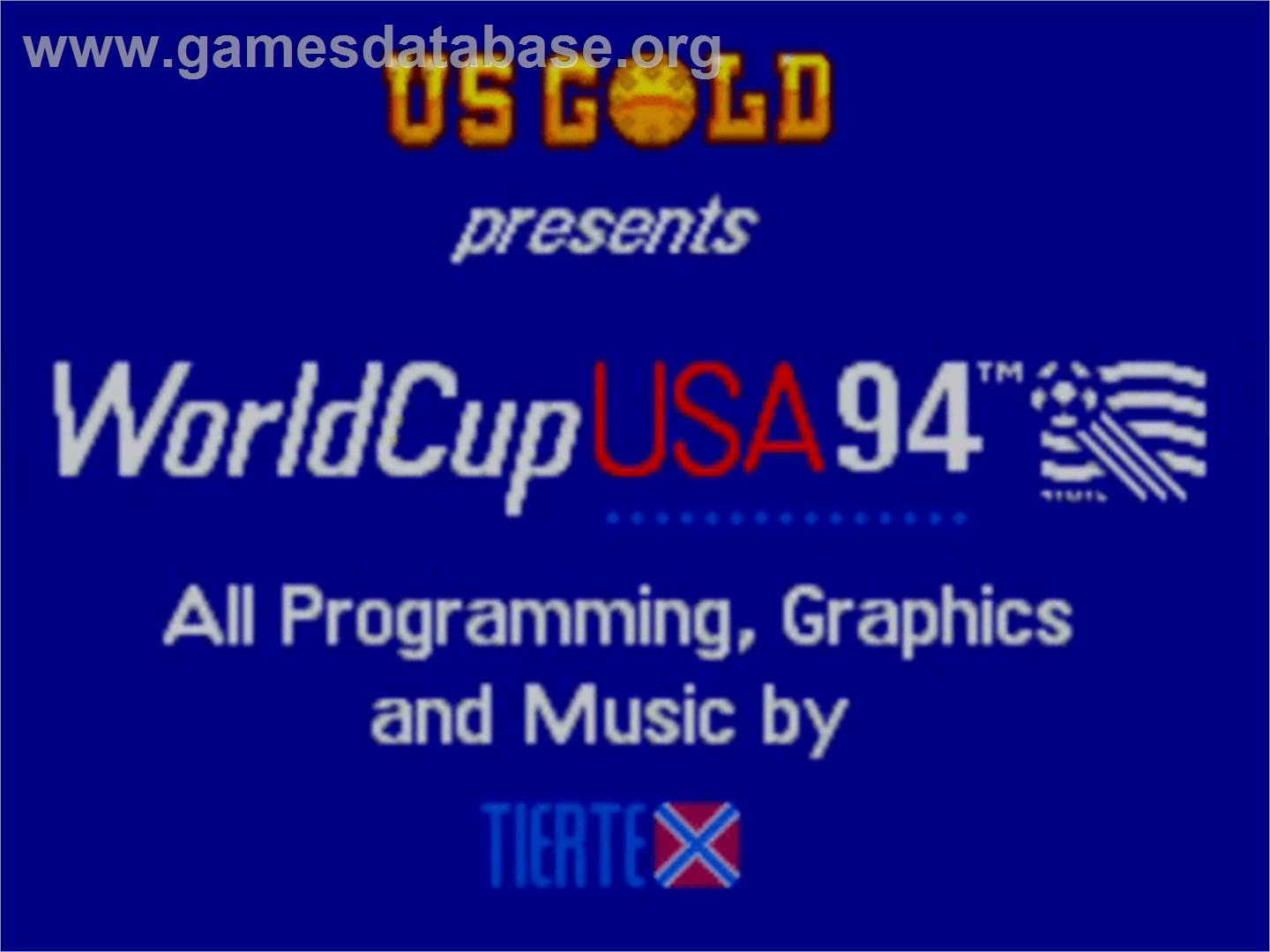 World Cup USA '94 - Sega Master System - Artwork - Title Screen