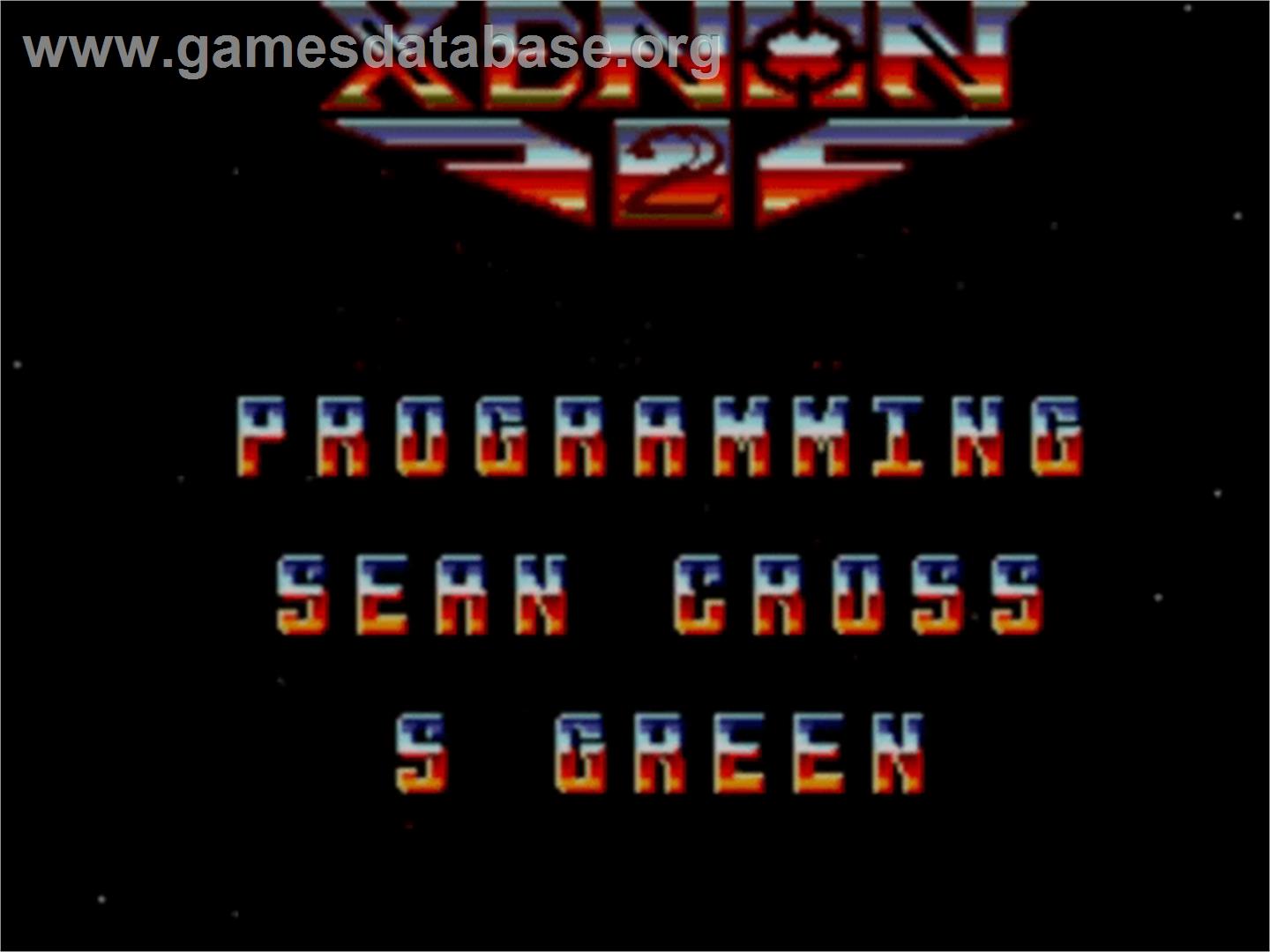 Xenon 2: Megablast - Sega Master System - Artwork - Title Screen