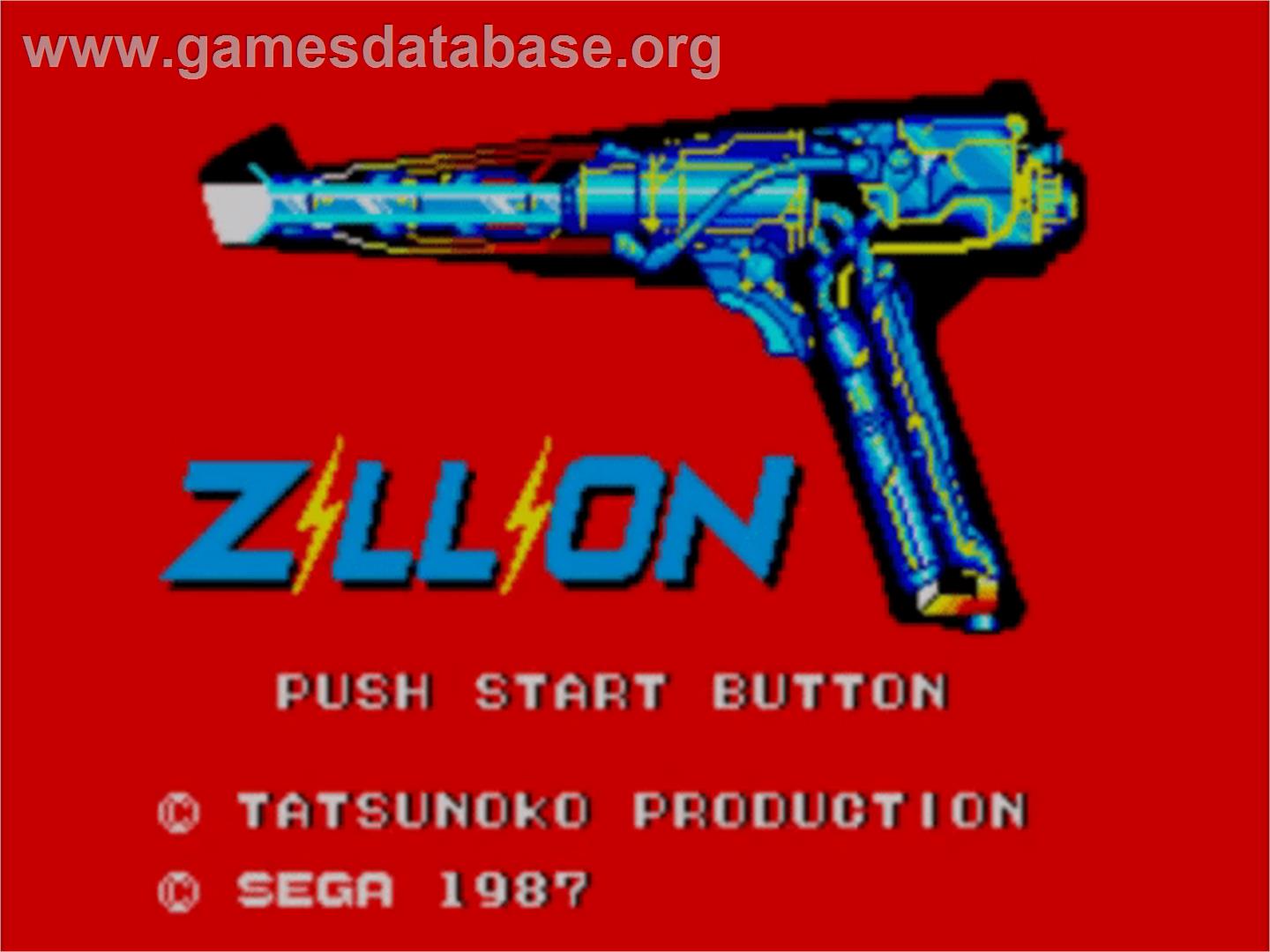 Zillion - Sega Master System - Artwork - Title Screen