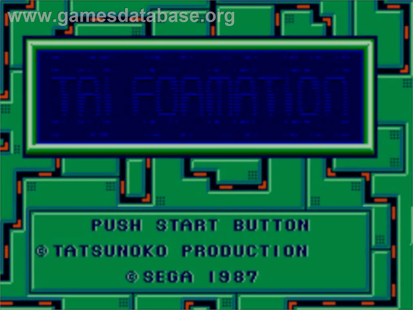 Zillion 2: Tri Formation - Sega Master System - Artwork - Title Screen