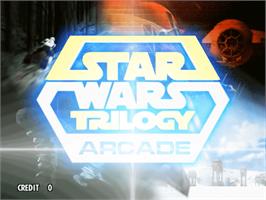 Title screen of Star Wars Trilogy on the Sega Model 3.