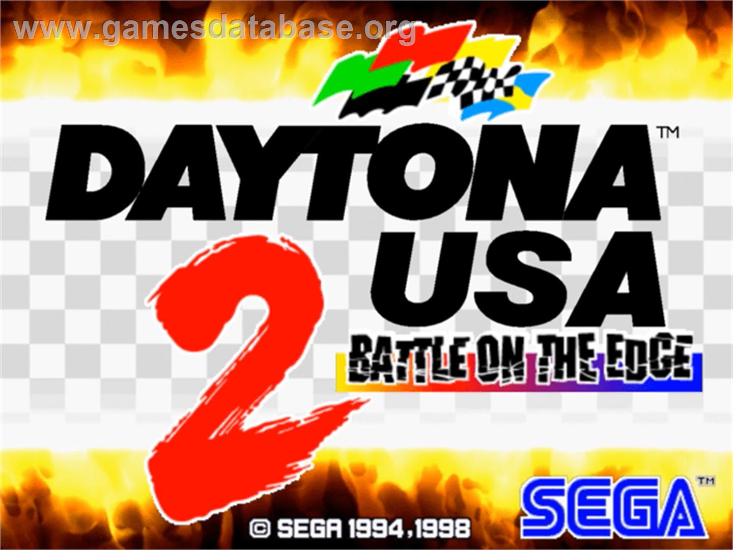 Daytona USA 2 - Sega Model 3 - Artwork - Title Screen