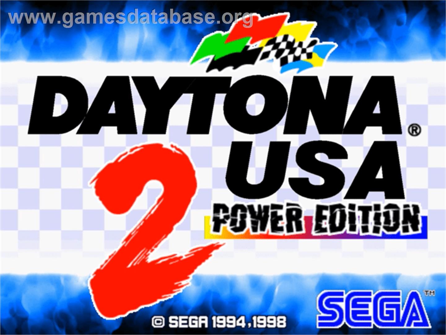Daytona USA 2 Power Edition - Sega Model 3 - Artwork - Title Screen