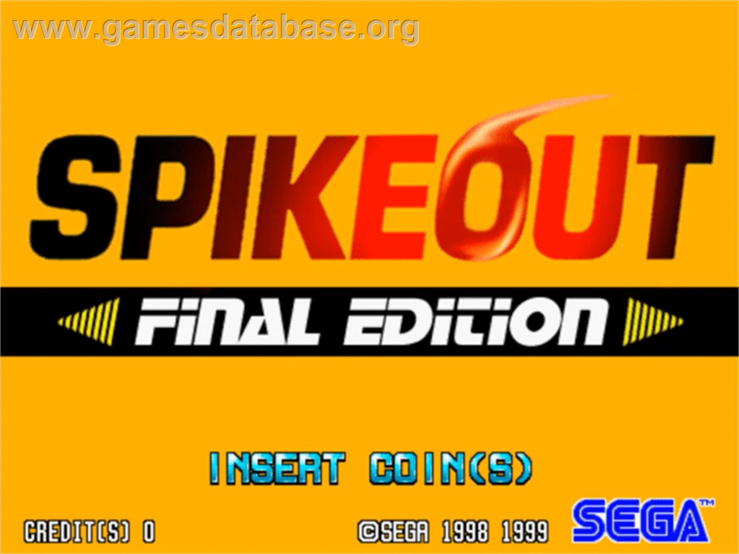 Spikeout - Sega Model 3 - Artwork - Title Screen