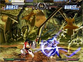 In game image of Guilty Gear XX #Reload on the Sega Naomi.