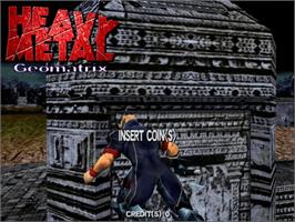 In game image of Heavy Metal Geomatrix on the Sega Naomi.
