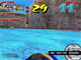 In game image of Wave Runner GP on the Sega Naomi.