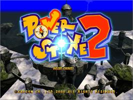 Title screen of Power Stone 2 on the Sega Naomi.