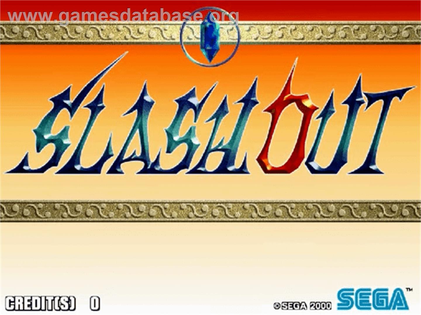 Slashout - Sega Naomi - Artwork - Title Screen