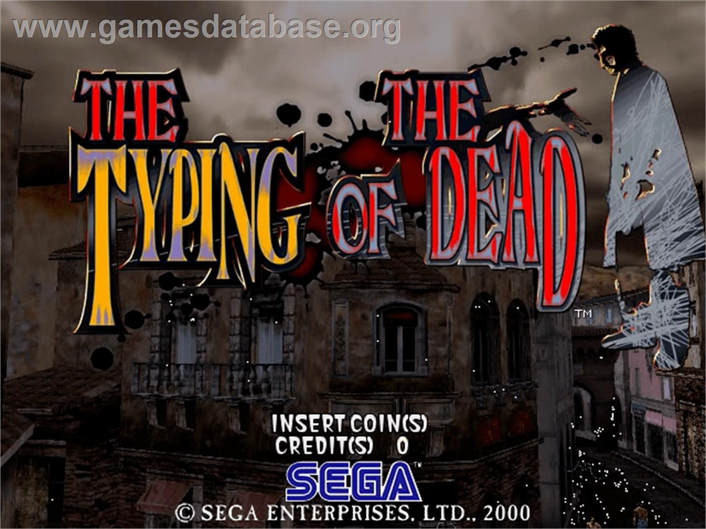 Typing of the Dead, The - Sega Naomi - Artwork - Title Screen