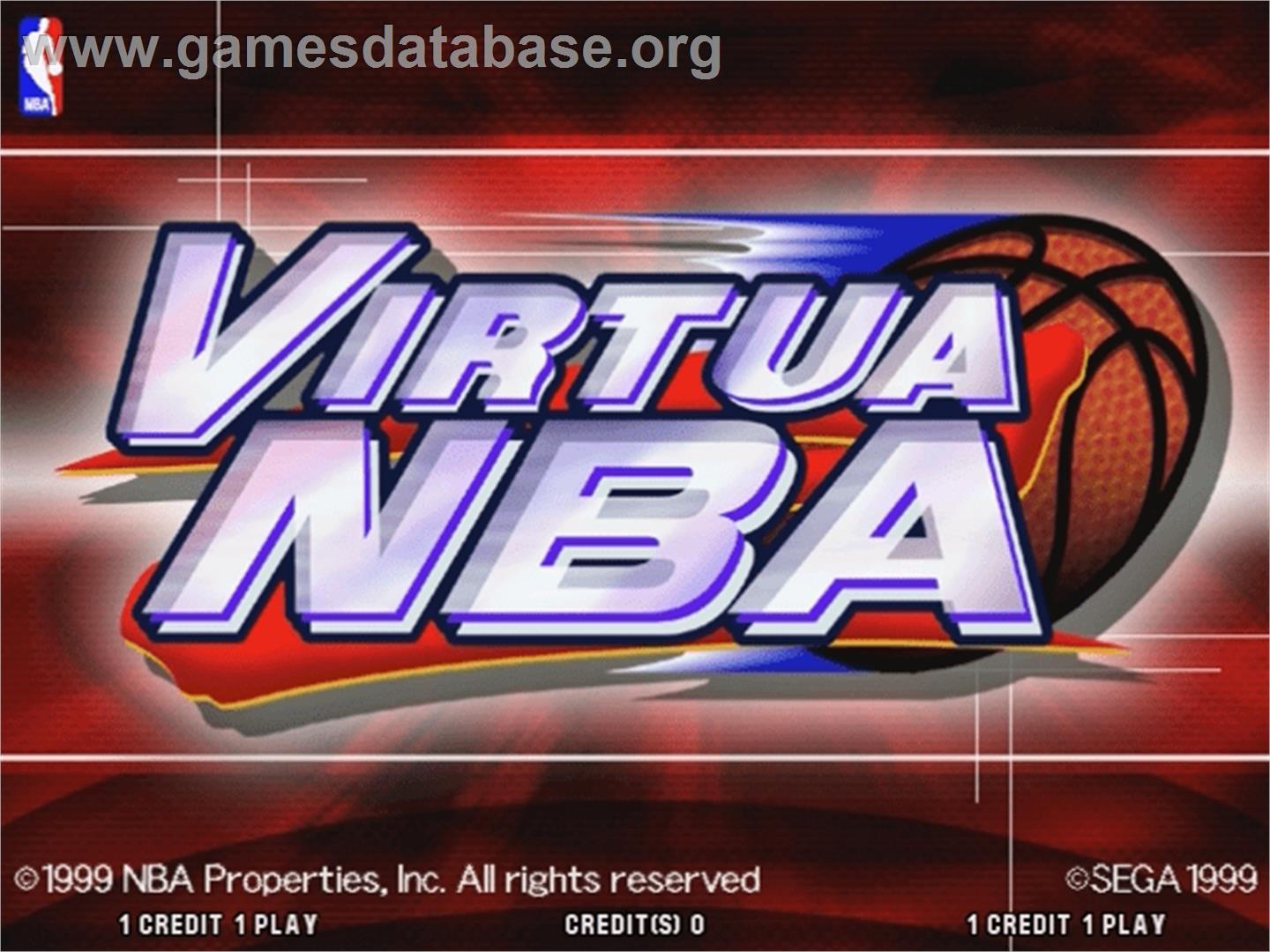 Virtua NBA - Sega Naomi - Artwork - Title Screen