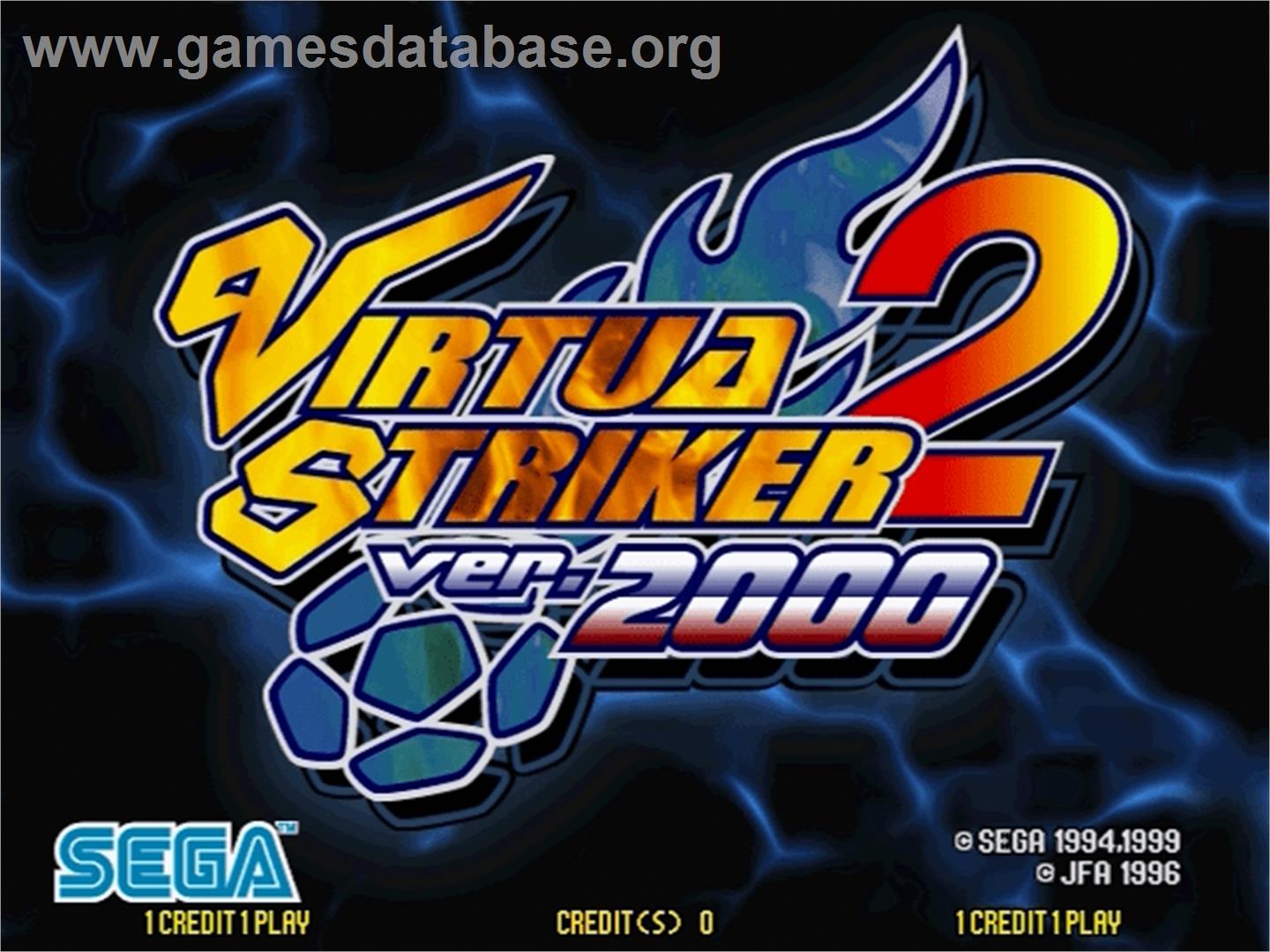 Virtua Striker 2 Ver. 2000 - Sega Naomi - Artwork - Title Screen