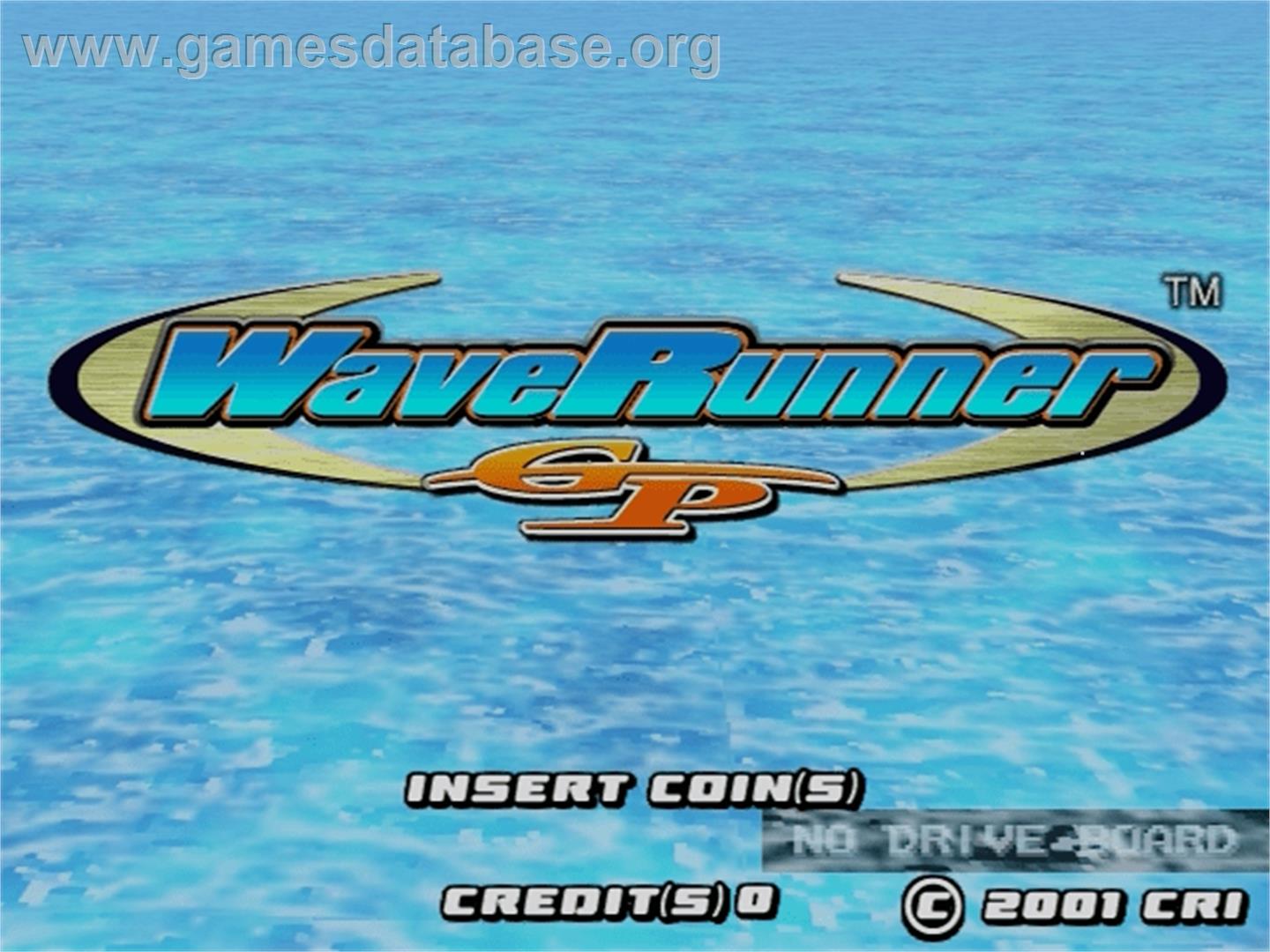 Wave Runner GP - Sega Naomi - Artwork - Title Screen