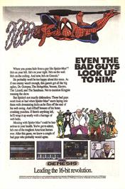 Advert for Spider-Man: The Animated Series on the Sega Nomad.