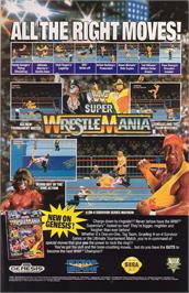 Advert for WWF Super Wrestlemania on the Sega Genesis.