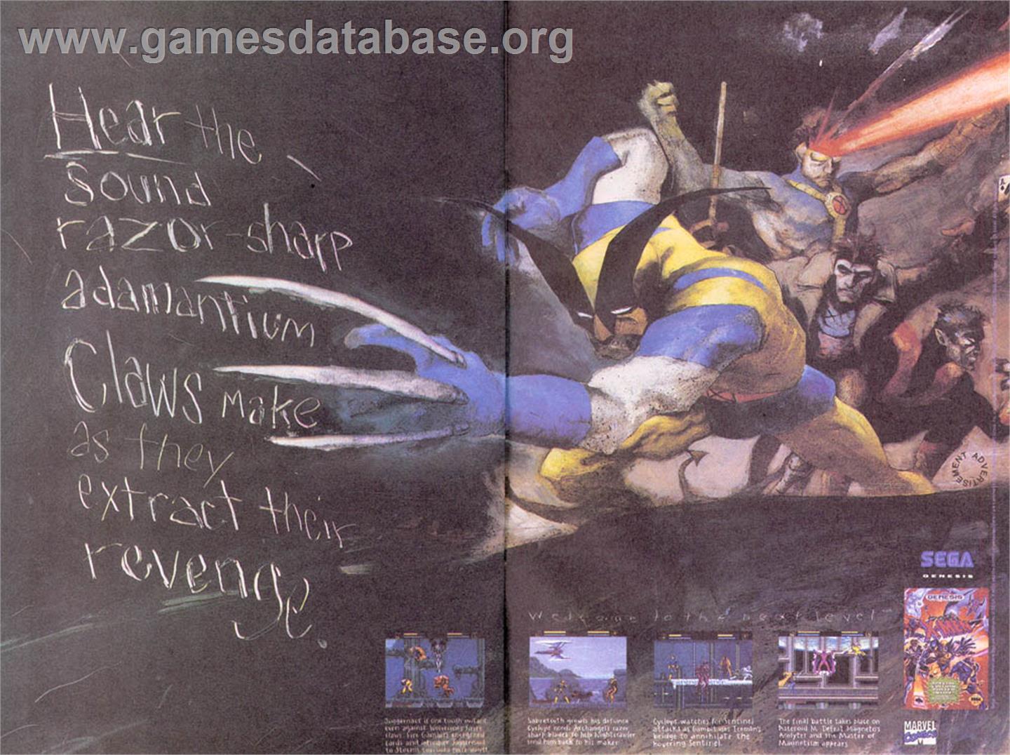 X-Men - Sega Nomad - Artwork - Advert