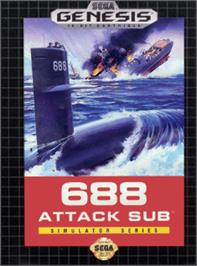 Box cover for 688 Attack Sub on the Sega Nomad.