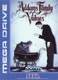 Box cover for Addams Family Values on the Sega Nomad.