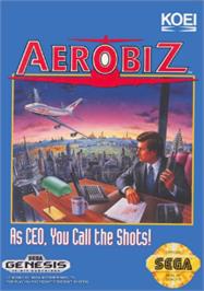 Box cover for Aerobiz on the Sega Nomad.