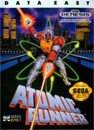 Box cover for Atomic Runner on the Sega Nomad.