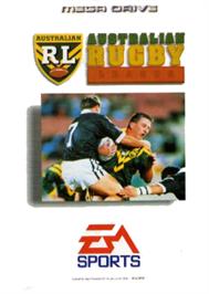 Box cover for Australian Rugby League on the Sega Nomad.
