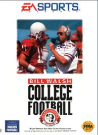 Box cover for Bill Walsh College Football on the Sega Nomad.