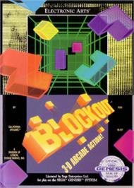 Box cover for Blockout on the Sega Nomad.