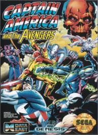 Box cover for Captain America and The Avengers on the Sega Nomad.