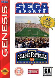 Box cover for College Football's National Championship on the Sega Nomad.