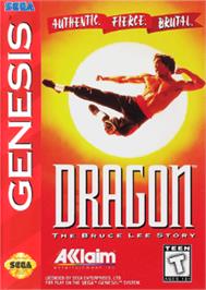 Box cover for Dragon: The Bruce Lee Story on the Sega Nomad.