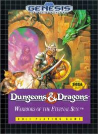 Box cover for Dungeons & Dragons: Warriors of the Eternal Sun on the Sega Nomad.
