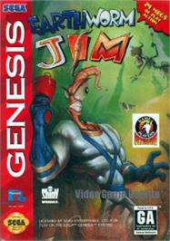 Box cover for Earthworm Jim on the Sega Nomad.