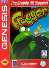 Box cover for Frogger on the Sega Nomad.