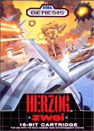 Box cover for Herzog Zwei on the Sega Nomad.
